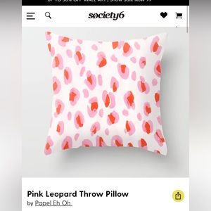 Society6 Small Cheetah Pillows